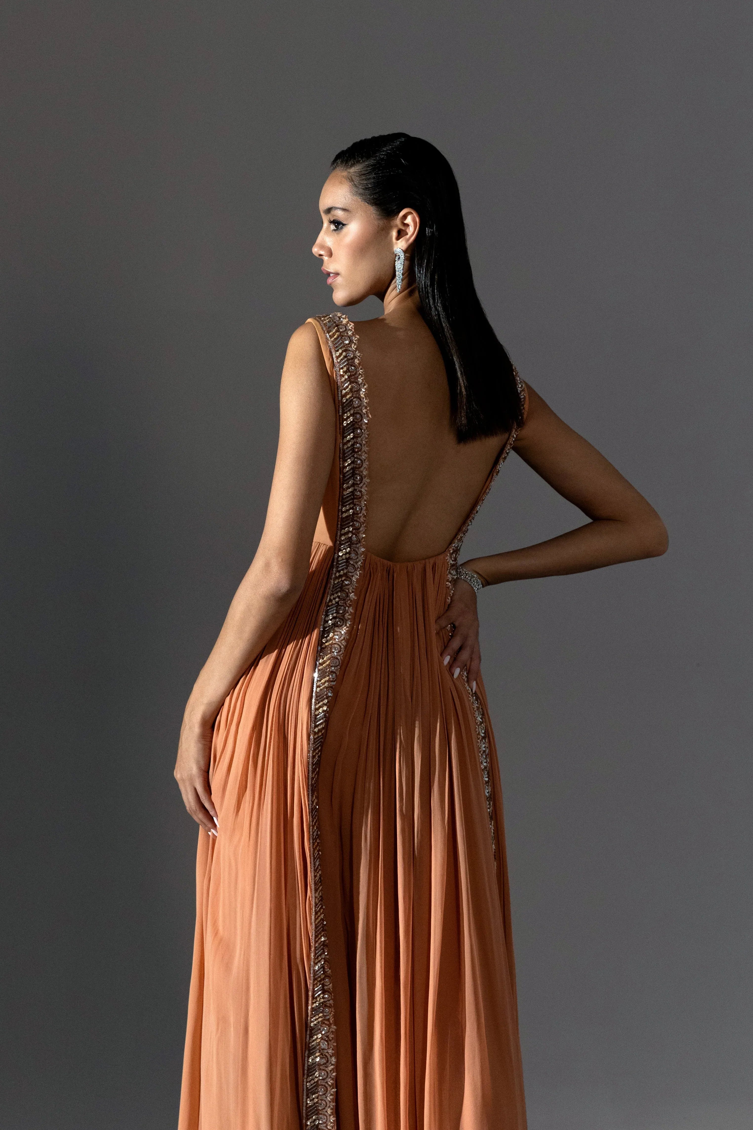 Sunset Panelled Gown - Radhika Soni
