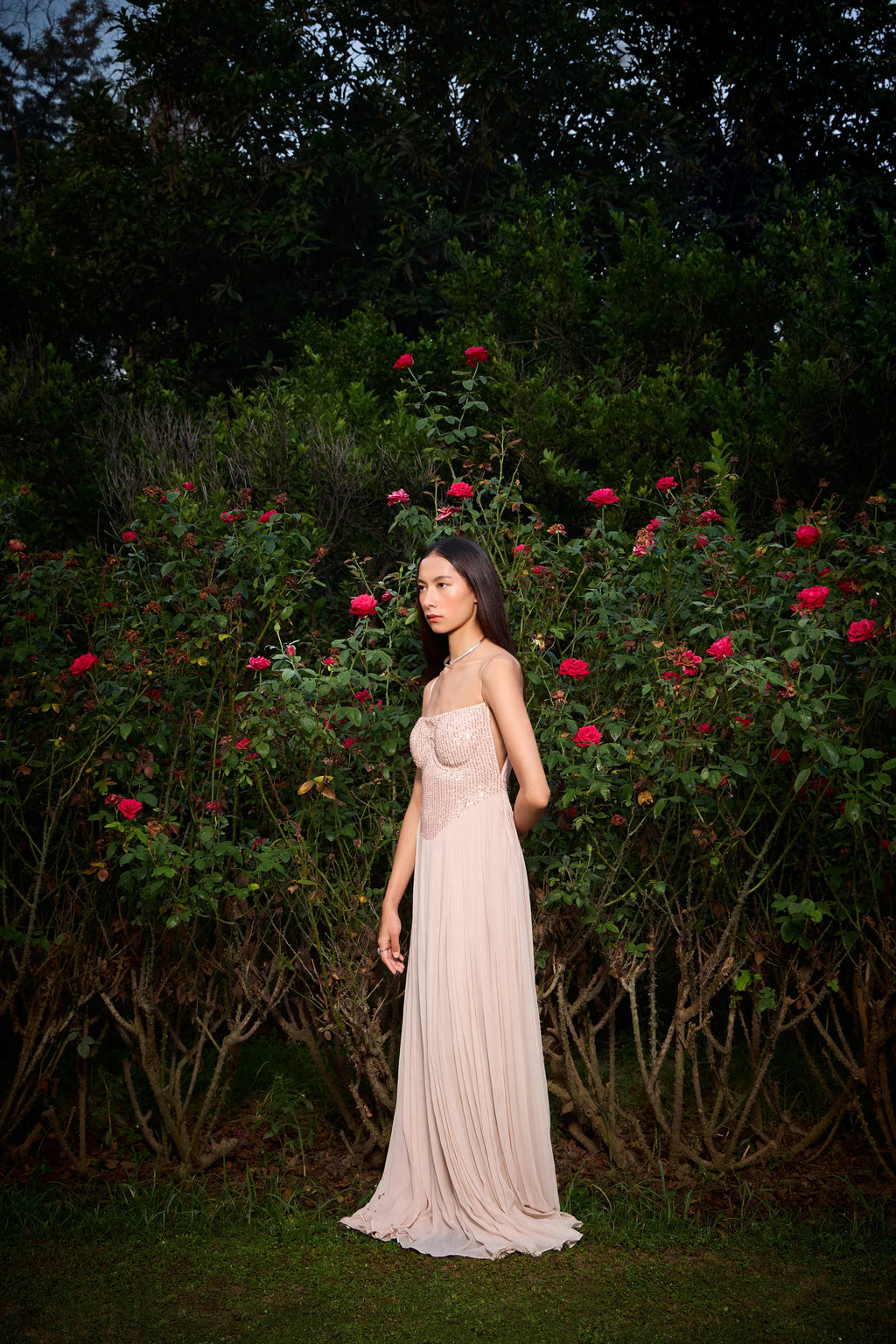 Rose Sequin Underwire Gown - Radhika Soni