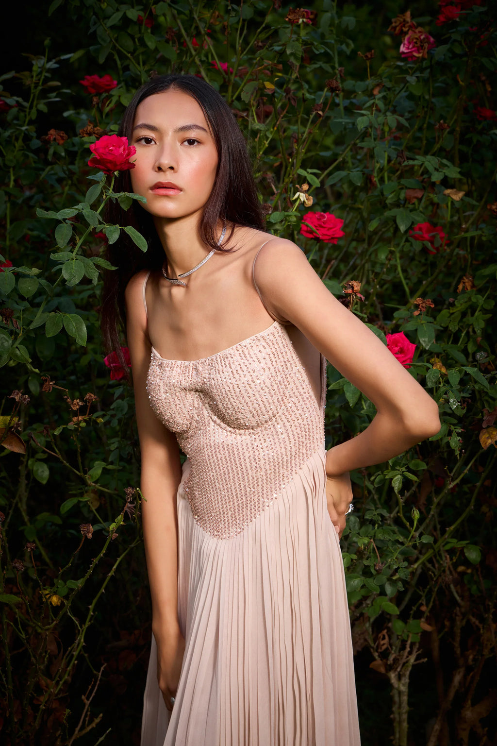 Rose Sequin Underwire Gown - Radhika Soni