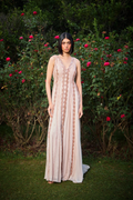 Rose Panelled Hand Embroidered Gown